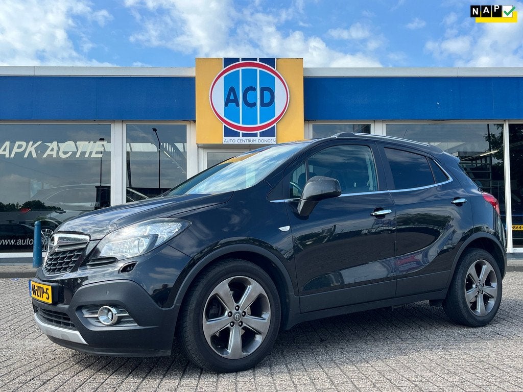 Opel Mokka 1.4 T Cosmo 4x4 | Leder | Sunroof | Trekhaak | 18, Auto's, Opel, Euro 5, 1325 kg, Gebruikt, Zwart