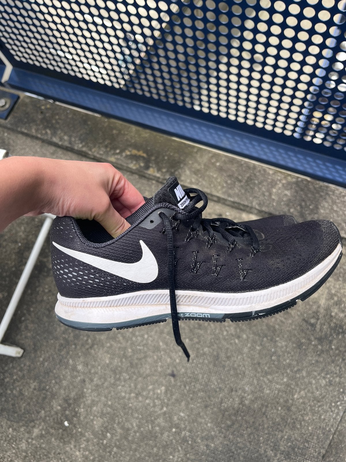 Nike Zoom Pegasus 33 hardloopschoenen maat 40, Ophalen of Verzenden, Gedragen, Zwart, Sportschoenen