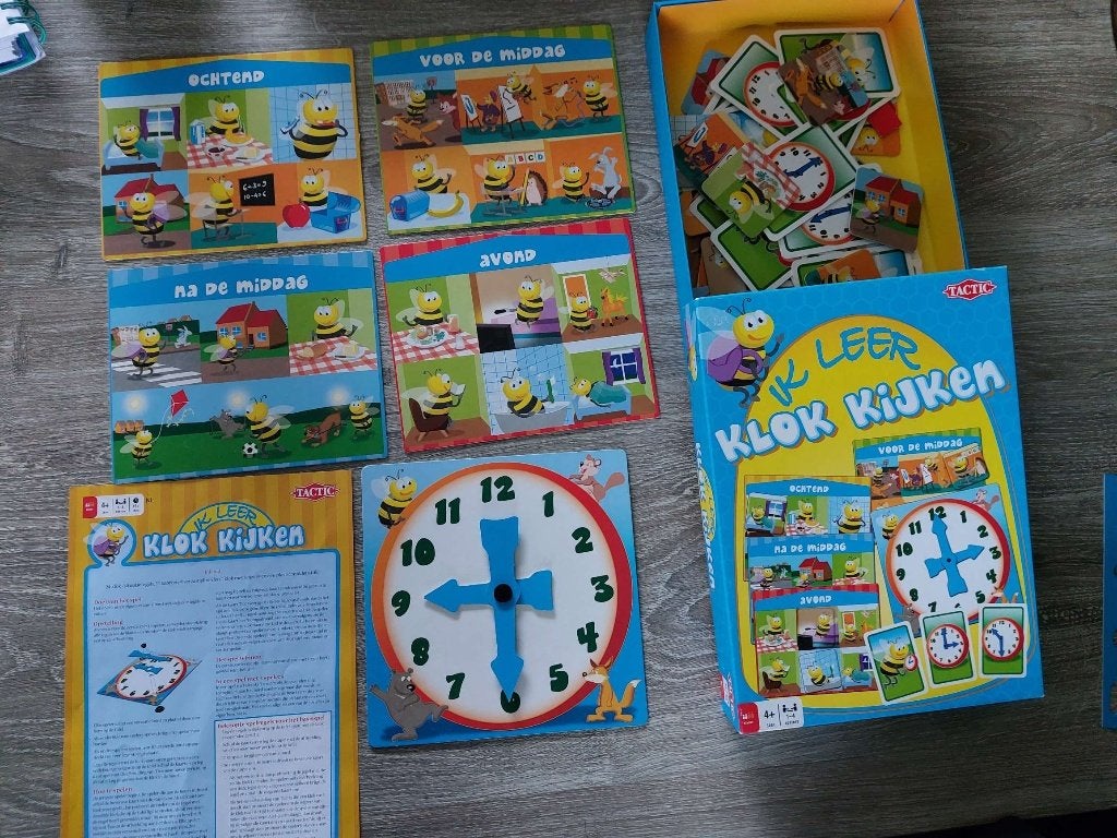 Ik leer klok kijken - vanaf 4 jaar - TACTIC Educatief spel, Ophalen of Verzenden, Zo goed als nieuw, Jongen of Meisje
