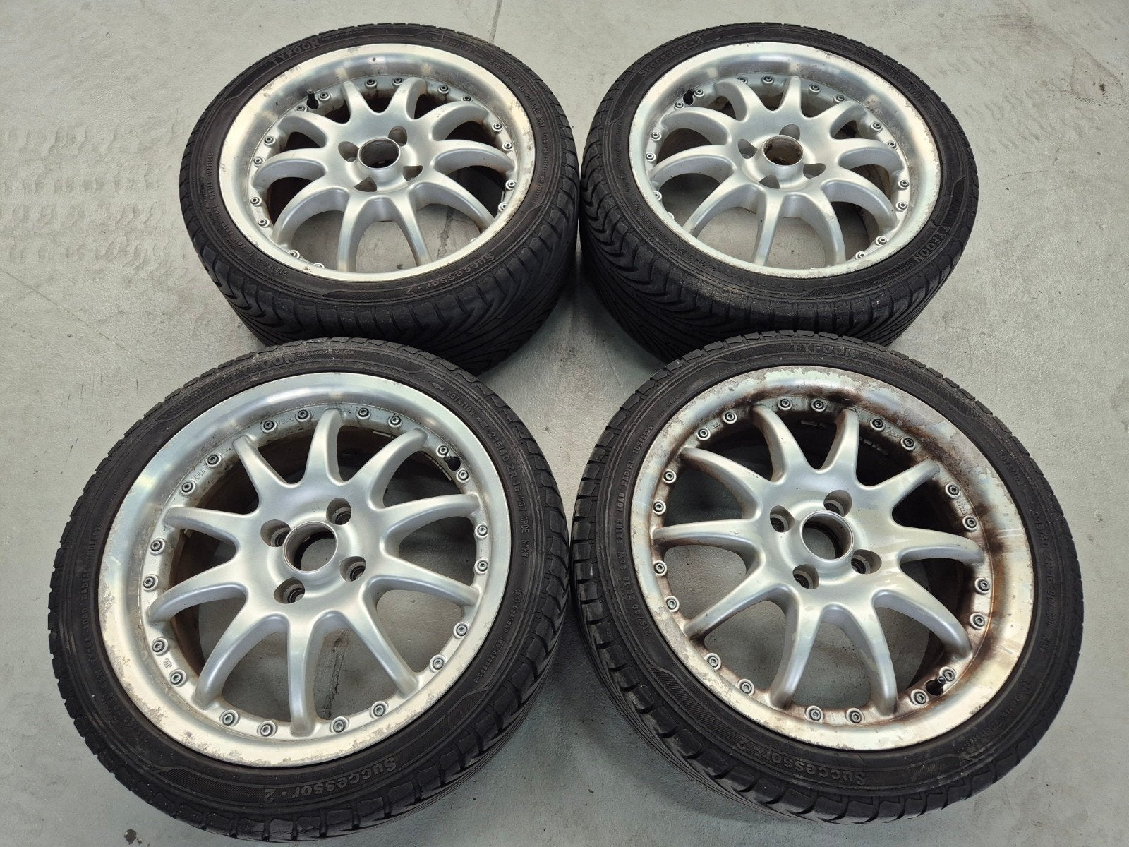 Mazda MX5 MX-5 set opknapvelgen Borbet 16 inch ET40, Ophalen, 16 inch, Zomerbanden, Velg(en)