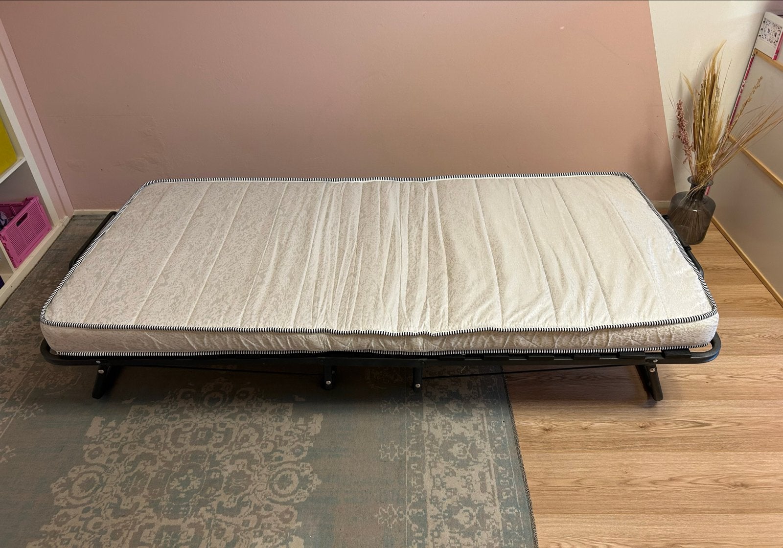 Vouwbed/opklapbed Beterbed - Slechts 2 keer gebruikt, Ophalen, 90 cm, Eenpersoons, Zwart