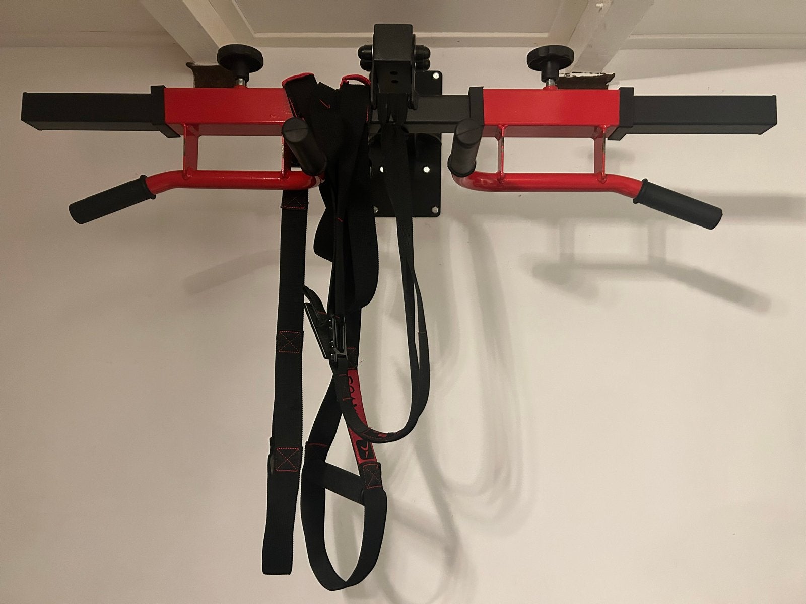 Domyos Pull-up Bar & Suspension Trainer - Complete Set, Ophalen, Zo goed als nieuw, Armen, Oprekstang