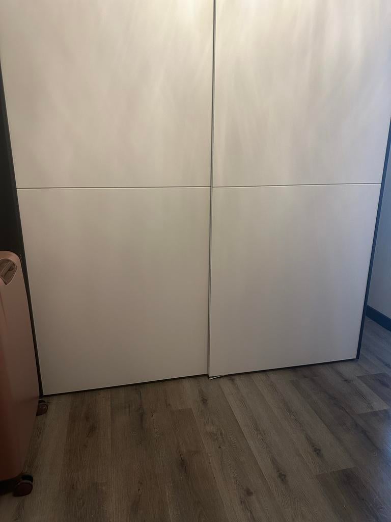 Taupe kledingkast 170x195x59 cm, Ophalen, Overige materialen, Zo goed als nieuw, 150 tot 200 cm