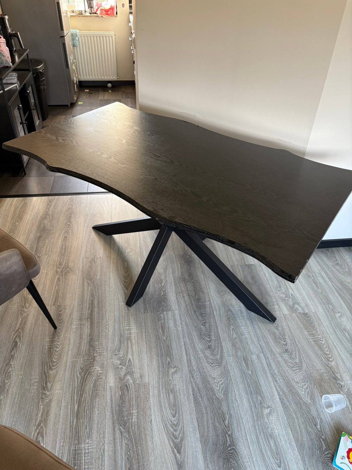 Zwarte salontafel, Ophalen, Zo goed als nieuw, Rechthoekig, 50 tot 100 cm