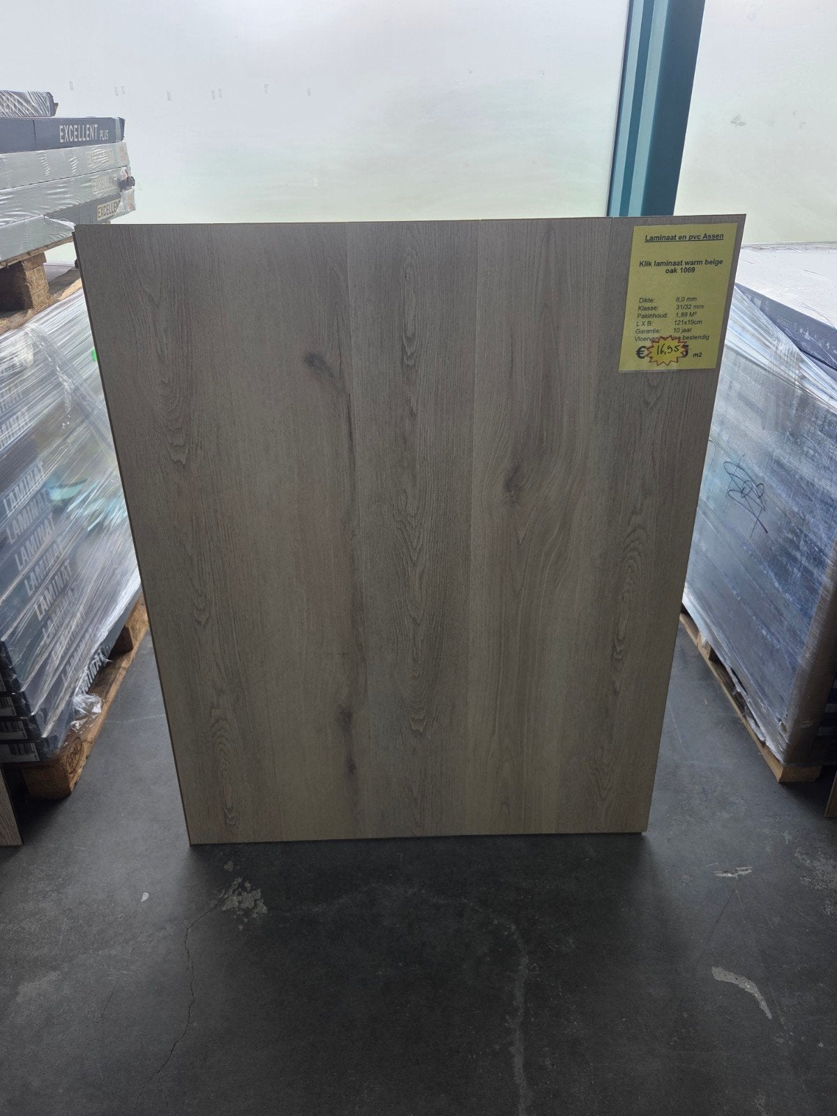 laminaat warm beige oak 1069, Ophalen, 75 m² of meer, Beige, Nieuw