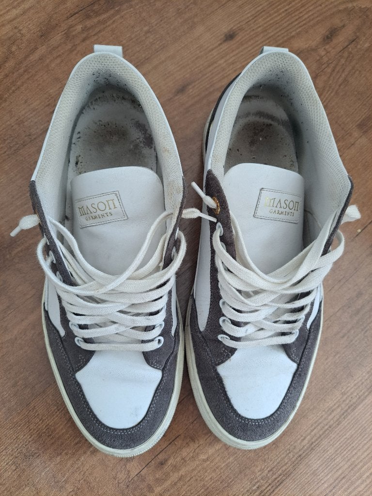 Mason Garments sneakers, ZGAN, wit/grijs, maat 45, Wit, Ophalen of Verzenden, Mason Garments, Sneakers of Gympen