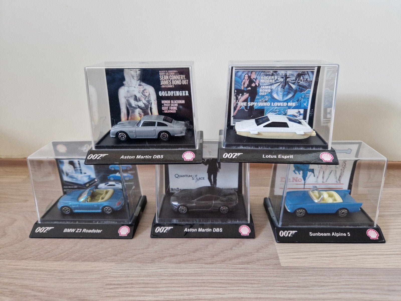 SHELL 5 James Bond 007 auto's, Ophalen, Nieuw, Auto