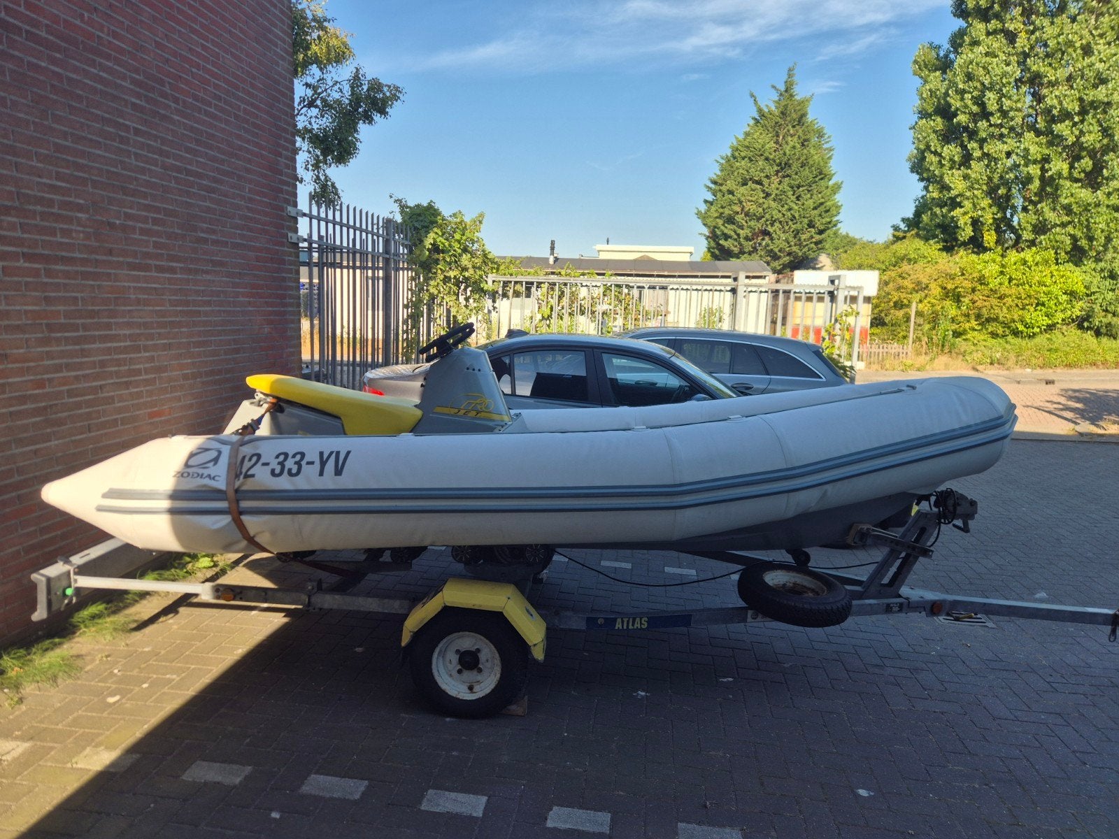 Zodiac Projet 350 Jet Tender met trailer, Gebruikt, Binnenboordmotor, Zodiac, Inclusief motor