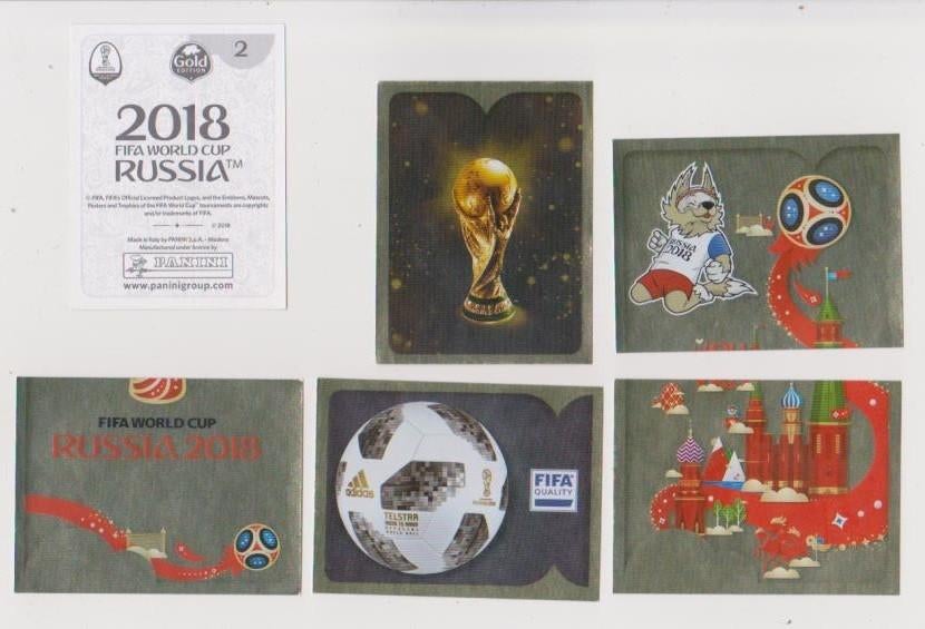Panini stickers World Cup 2018, GOLD edition, WK2018, Verzenden, Zo goed als nieuw, Buitenlandse clubs, Poster, Plaatje of Sticker