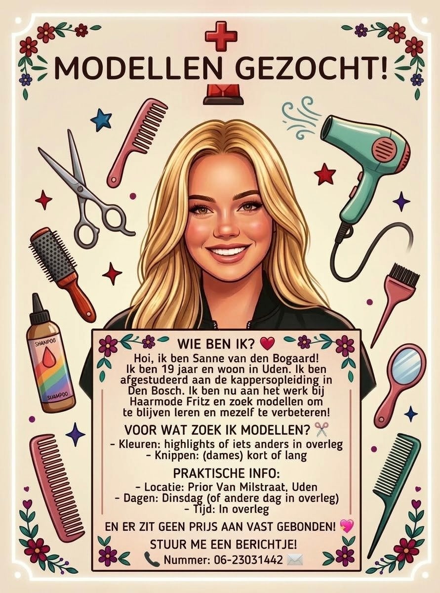 Modellen gezocht!!, Diensten en Vakmensen