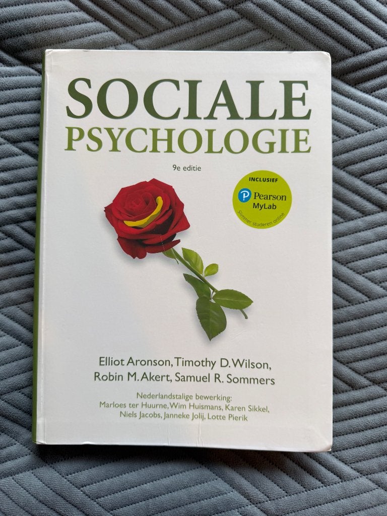 Sociale psychologie, Ophalen of Verzenden, Alpha, Zo goed als nieuw, HBO
