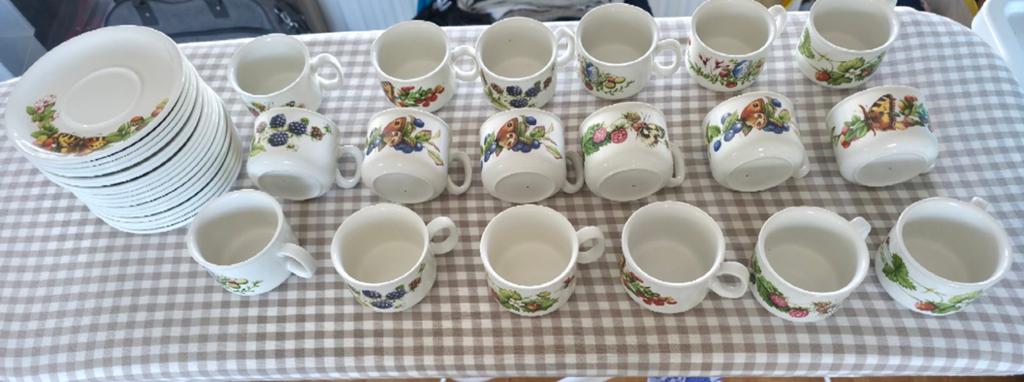Wedgwood Marjolein Bastin Libelle kop en schotels, Ophalen of Verzenden, Zo goed als nieuw, Wedgwood, Kop(pen) en/of Schotel(s)