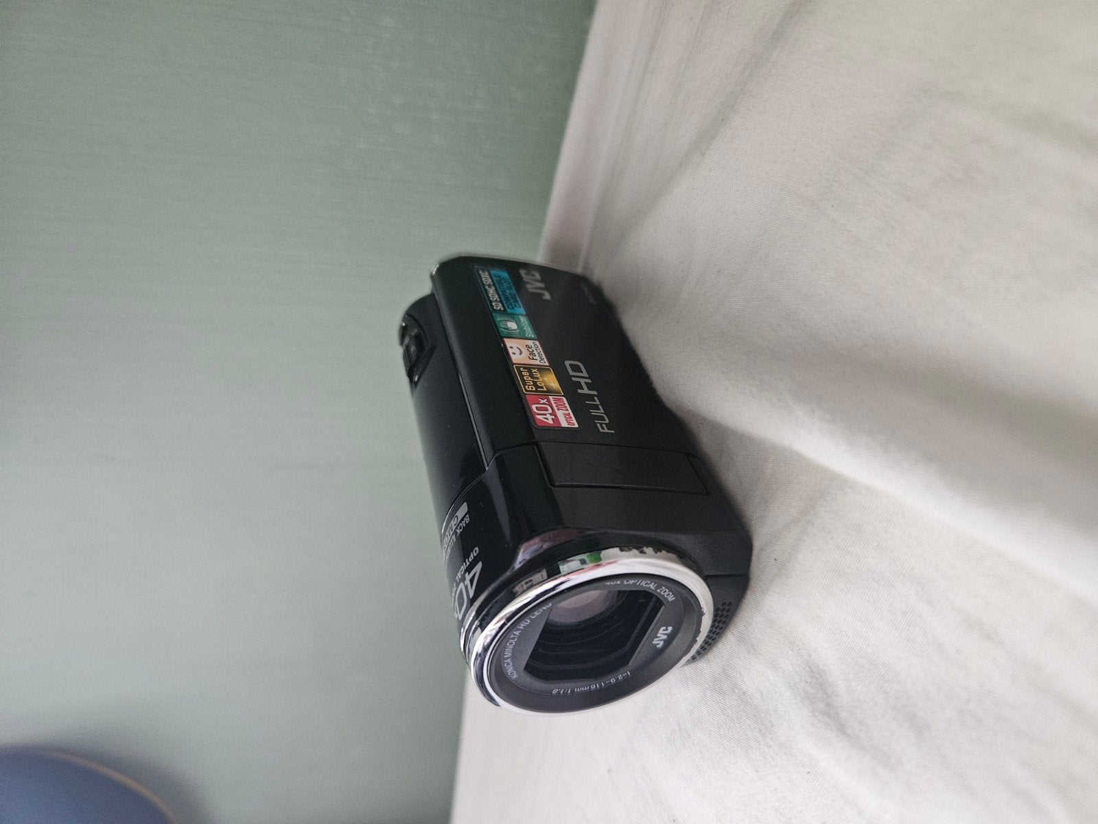 JVC videocamera met cameratas, Ophalen of Verzenden