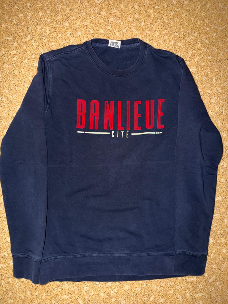 Banlieue sweater maat M, Kleding | Heren, Ophalen of Verzenden, Zo goed als nieuw, Maat 48/50 (M), Blauw