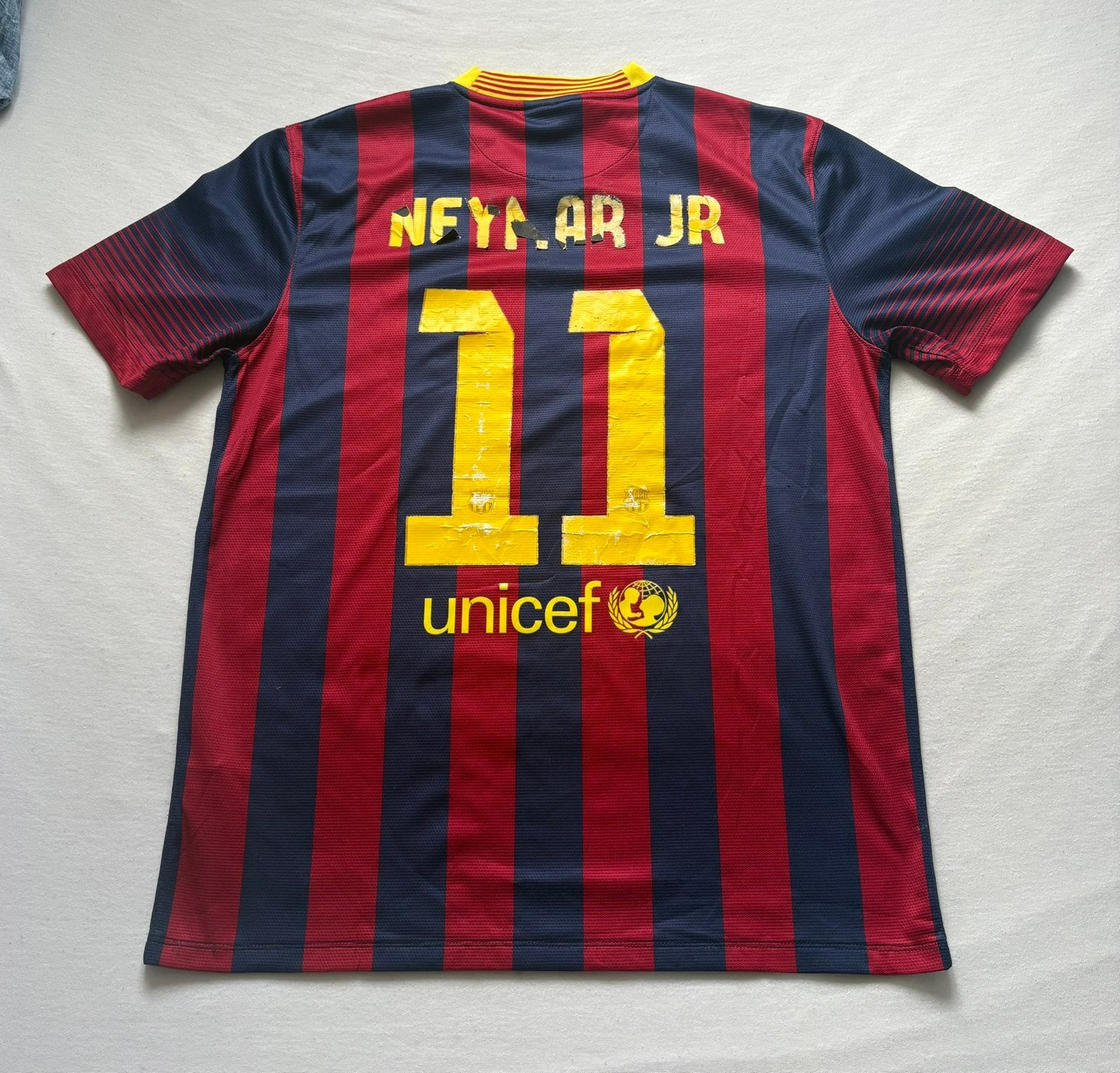 Nike #11 Neymar Barcelona Thuisshirt 2013-2014 L 532822-413, Maat L, Verzenden, Zo goed als nieuw, Shirt