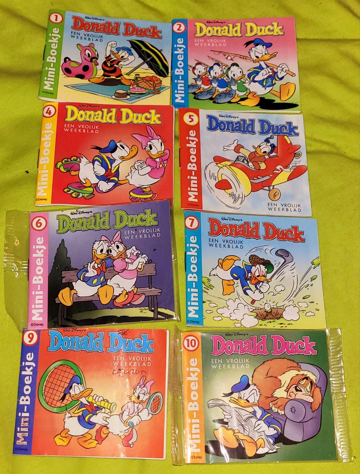 8 + 1 Disney mini-boekjes Donald Duck Smarties + Zwitsal, Verzenden, Donald Duck, Zo goed als nieuw, Overige typen