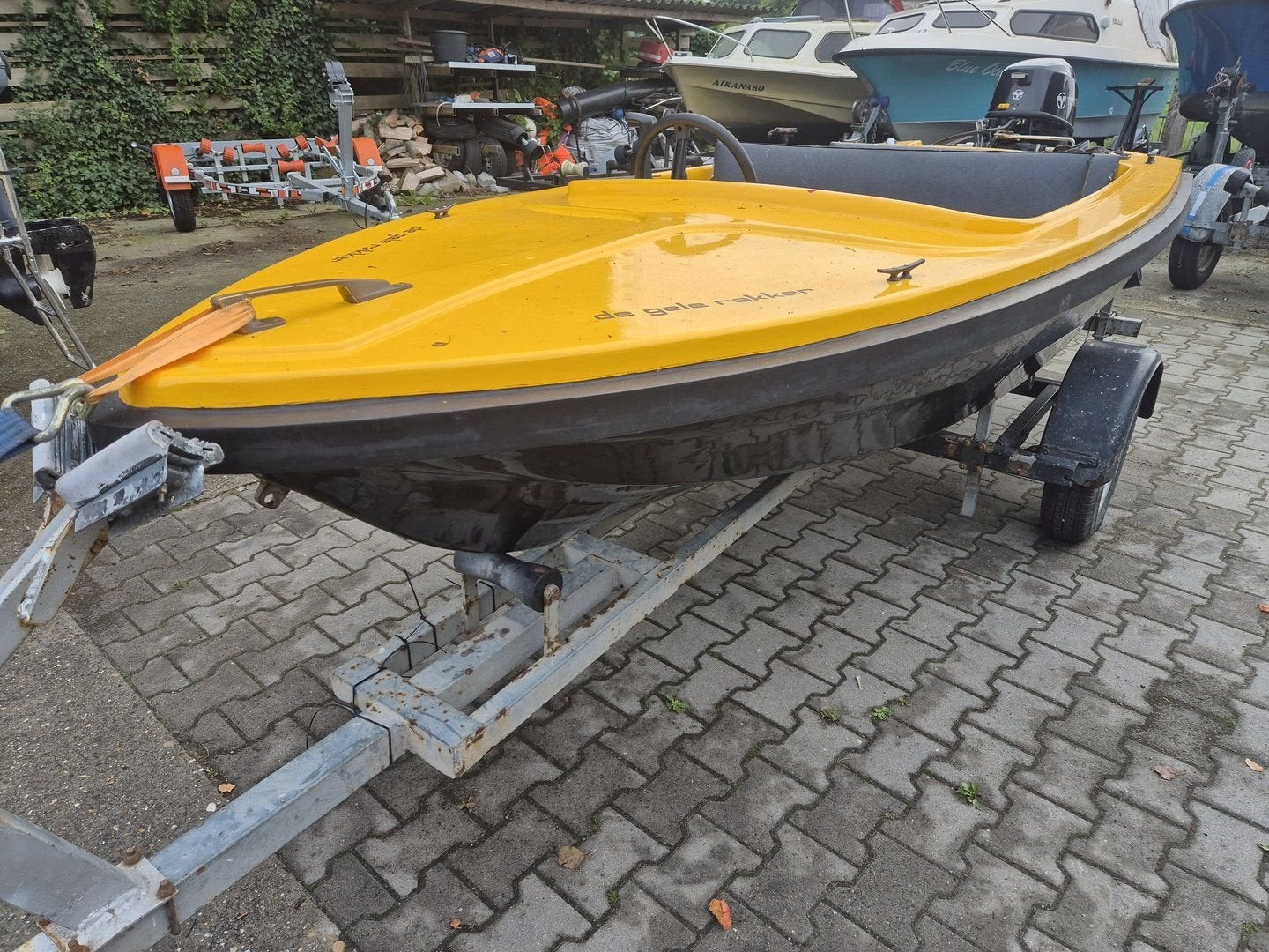 Speedbootje 350 met trailer, Watersport en Boten, -, -, Zo goed als nieuw, Polyester