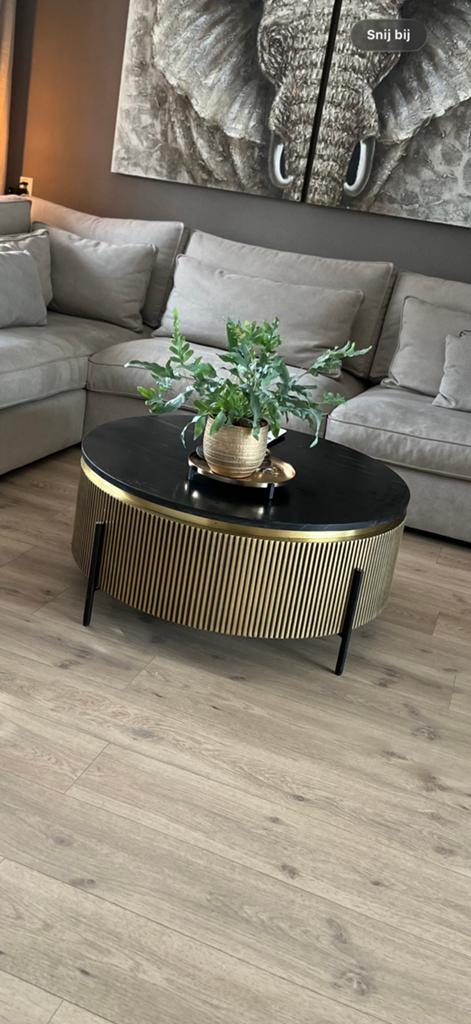 Richmond ironville salontafel, 100 tot 150 cm, Rond, Zo goed als nieuw, Minder dan 50 cm