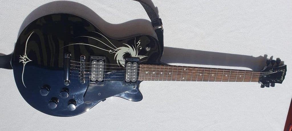 Stagg black LP copy, Ophalen, Gebruikt, Solid body, Overige merken