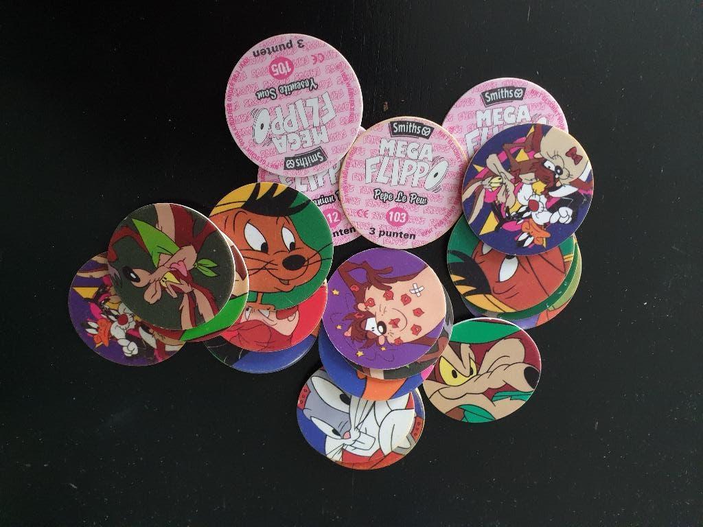 22 stuks Flippo's - MEGA Flippo - Serie 101 - 120 (J), Verzamelen, Flippo's, Ophalen of Verzenden, Mega, Losse flippo's