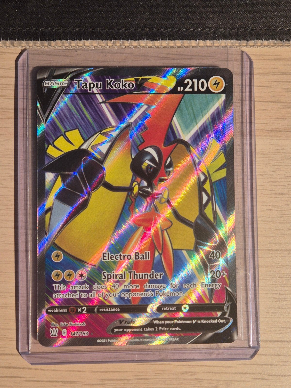 Tapu Koko V 147/163, Ophalen of Verzenden, Zo goed als nieuw, Losse kaart, Foil