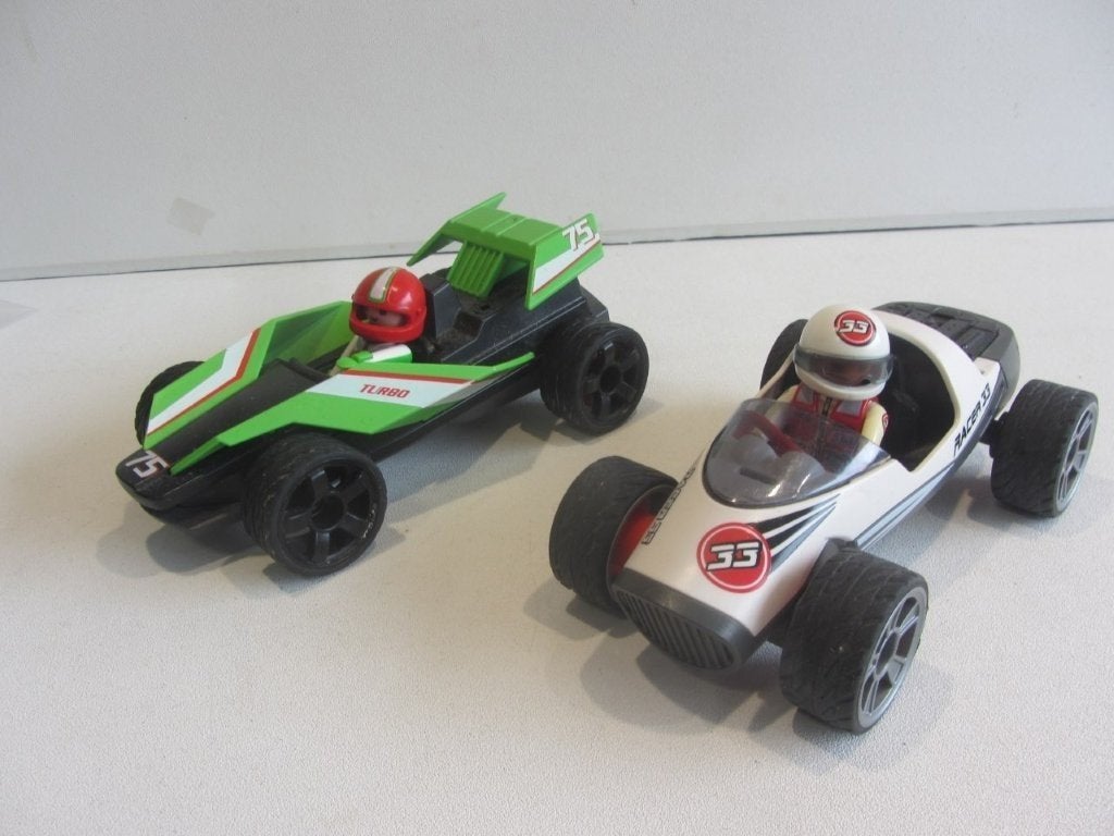 Playmobil Rocket Racer – 5173 en  Turbo racer – 5174, Kinderen en Baby's, Speelgoed | Playmobil, Ophalen of Verzenden, Gebruikt