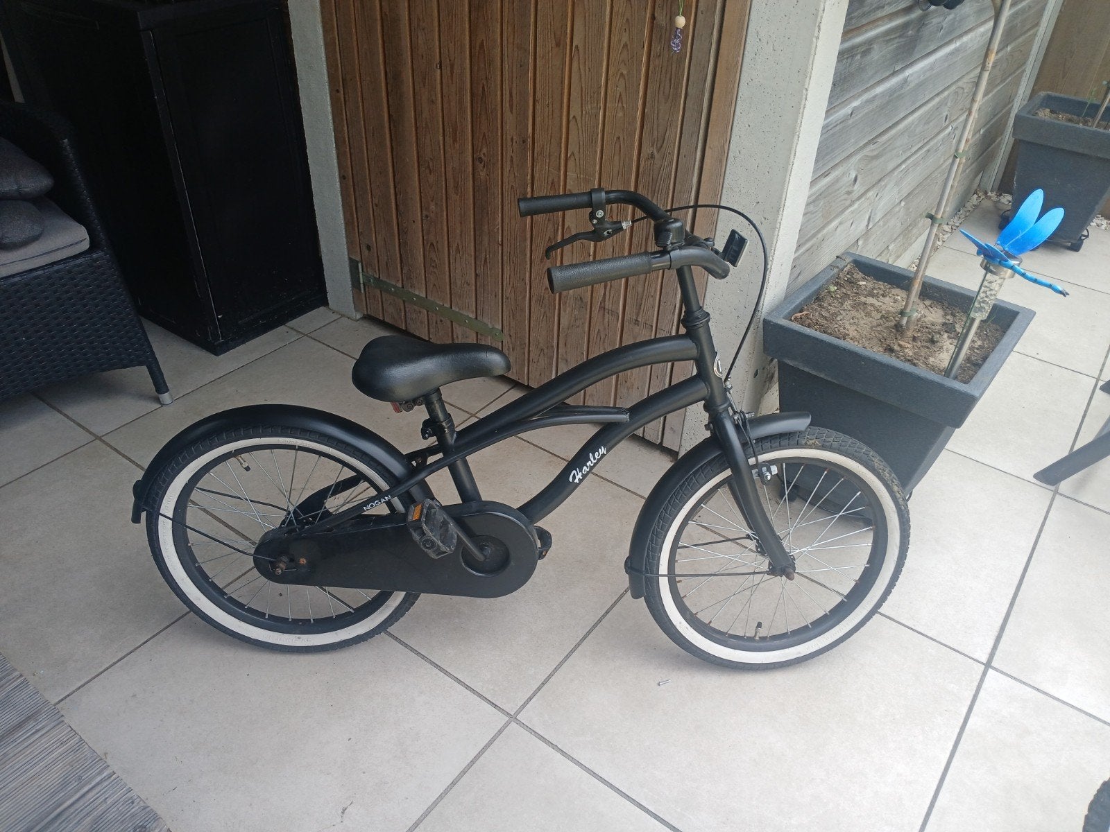 Nogan type Harley Jongensfiets 18 Inch!!, Ophalen, Terugtraprem, Nogan Harley., 16 tot 20 inch