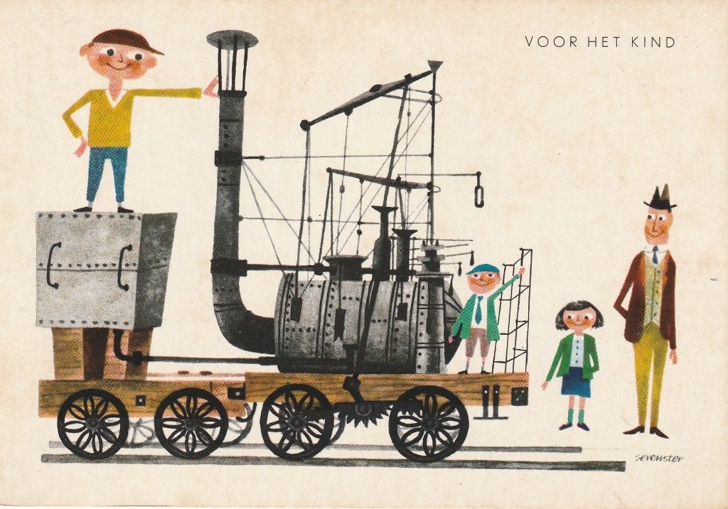 VOOR HET KIND TEKN SEVENSTER JAREN 60 MOOIE OUDE KAART KO41, Ophalen of Verzenden, 1960 tot 1980, Ongelopen