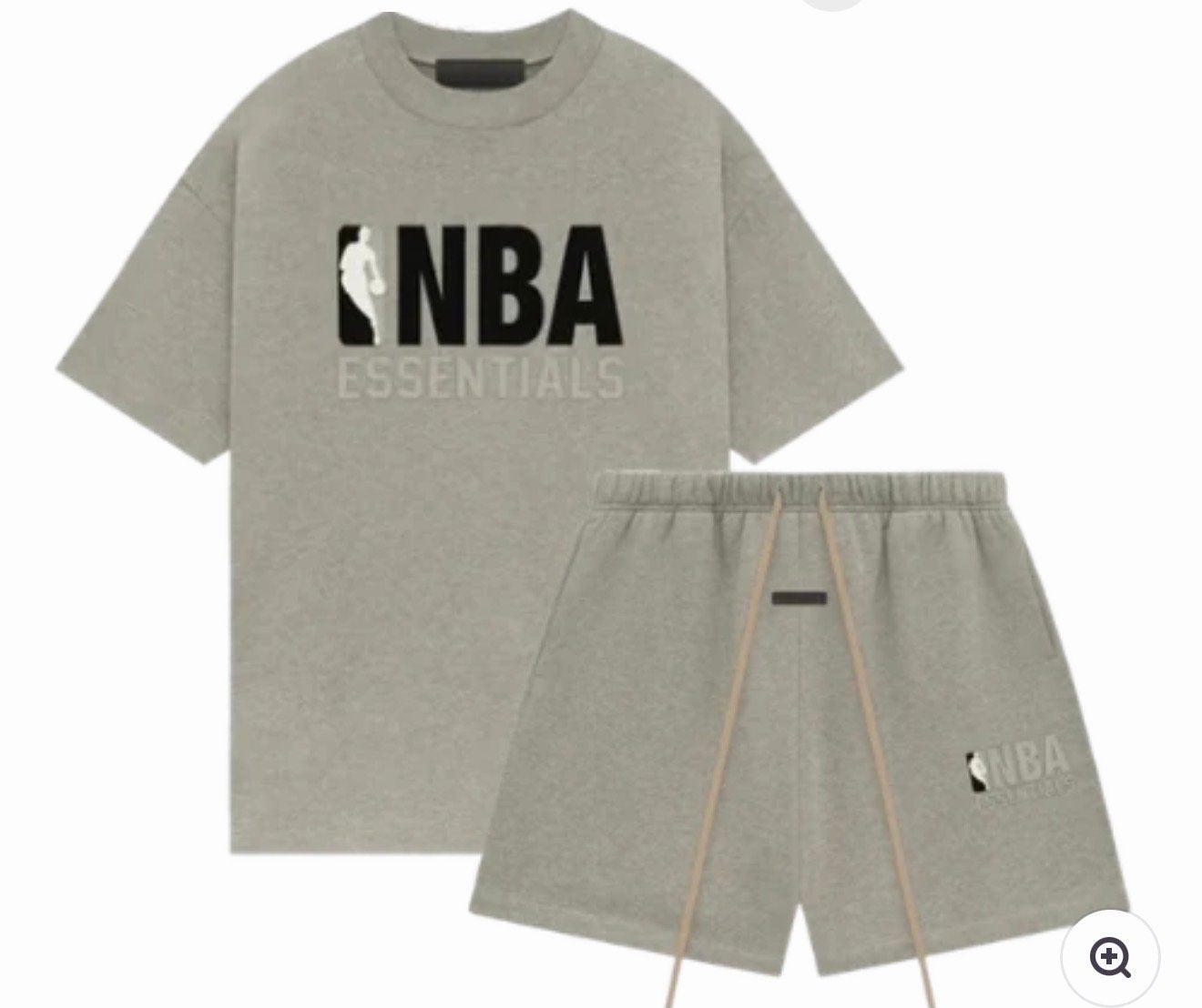Fear of God Essentials NBA Warm Heather Zomer Set, Ophalen of Verzenden, Zo goed als nieuw, Maat 48/50 (M), Grijs