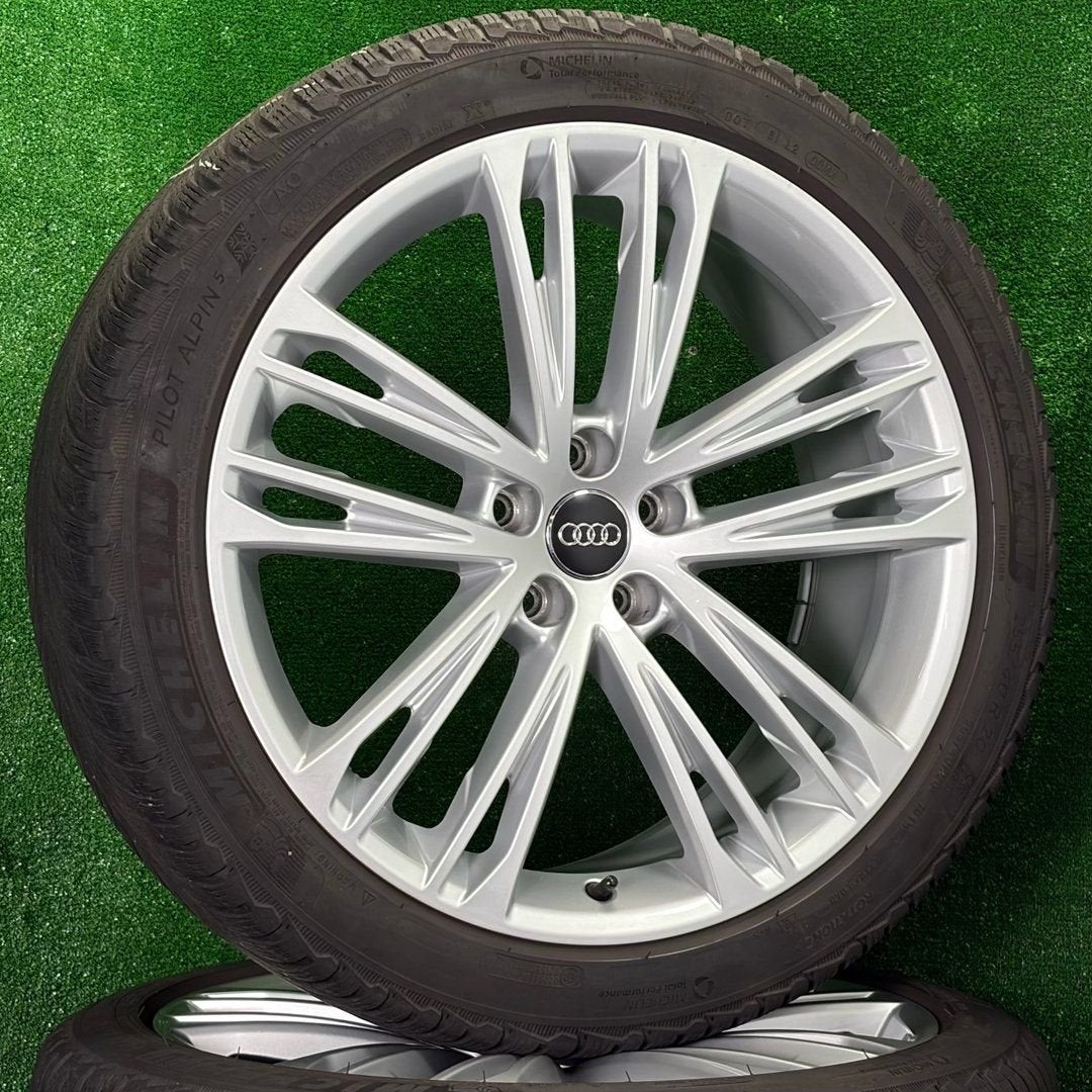 Originele 20 inch Audi S-line velgen met winterbanden A6 A7, Gebruikt, 255 mm, -, -