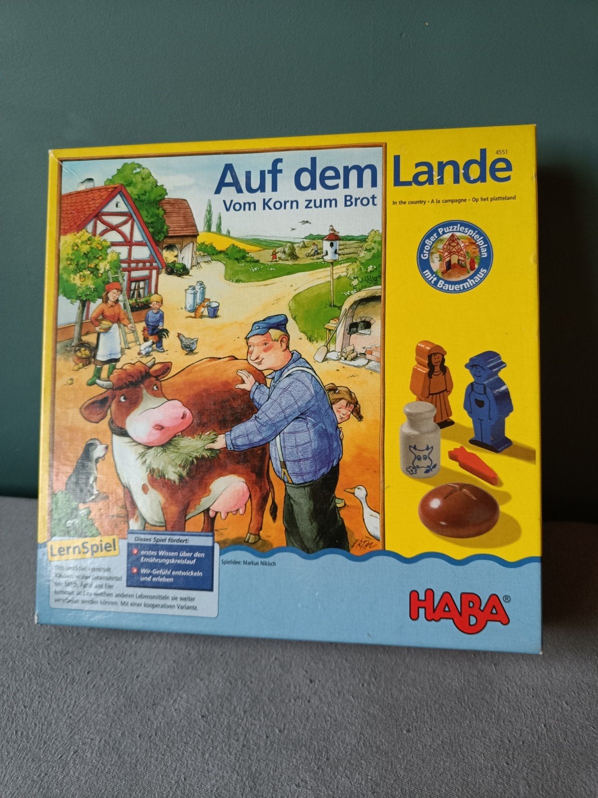 HABA Op het platteland - Groot spel met houten speelstukken, Hobby en Vrije tijd, Gezelschapsspellen | Bordspellen, Drie of vier spelers