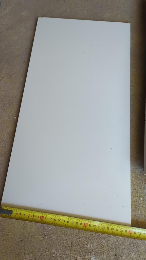 Witte wandtegel, 5 stuks, 30 x 60 cm, Ophalen, Keramiek, Nieuw, Minder dan 5 m²