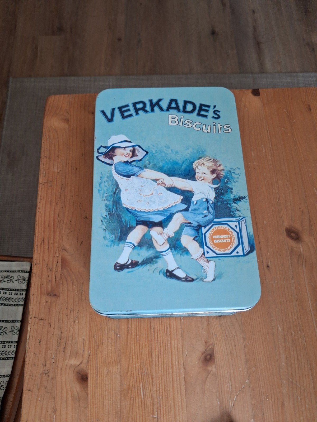 Verkade's biscuits koekblikje, Verzamelen, Blikken, Gebruikt, Koek(jes), Verkade, Ophalen of Verzenden