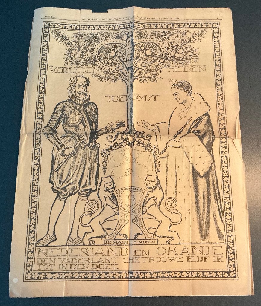 Historische Krantenbijlage 1938 – Geboorte Beatrix –, Verzenden, 1920 tot 1940, Nederland, Tijdschrift