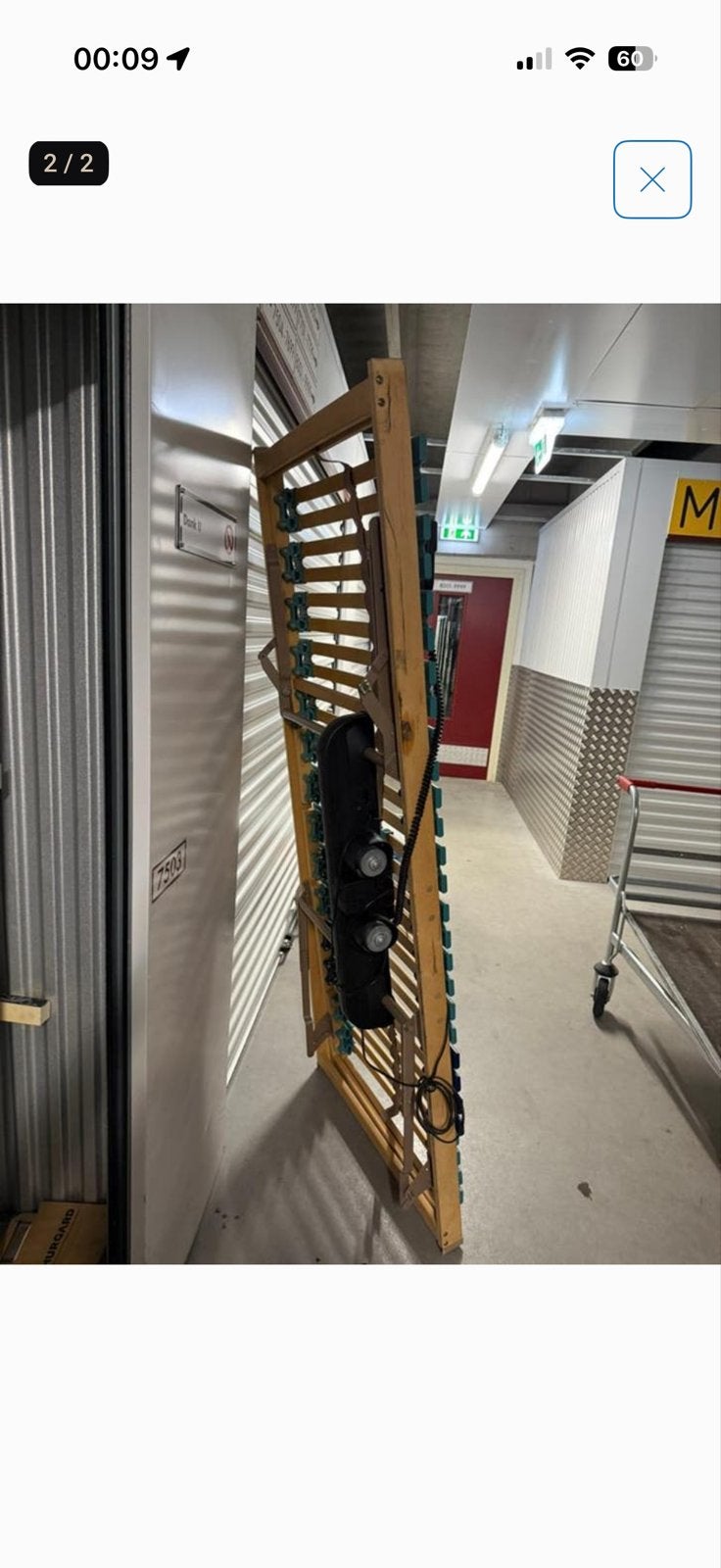 Elektrische lattenbodem 90x200 cm, Huis en Inrichting, Slaapkamer | Matrassen en Bedbodems, Gebruikt, 90 cm, Eenpersoons, Ophalen of Verzenden
