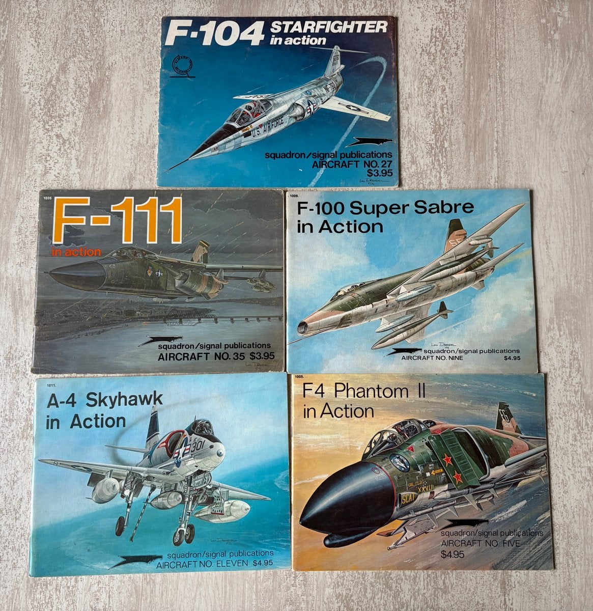 5x Squadron/Signal Publications Aircraft in Action boeken, Gelezen, Ophalen of Verzenden, 1945 tot heden, Luchtmacht