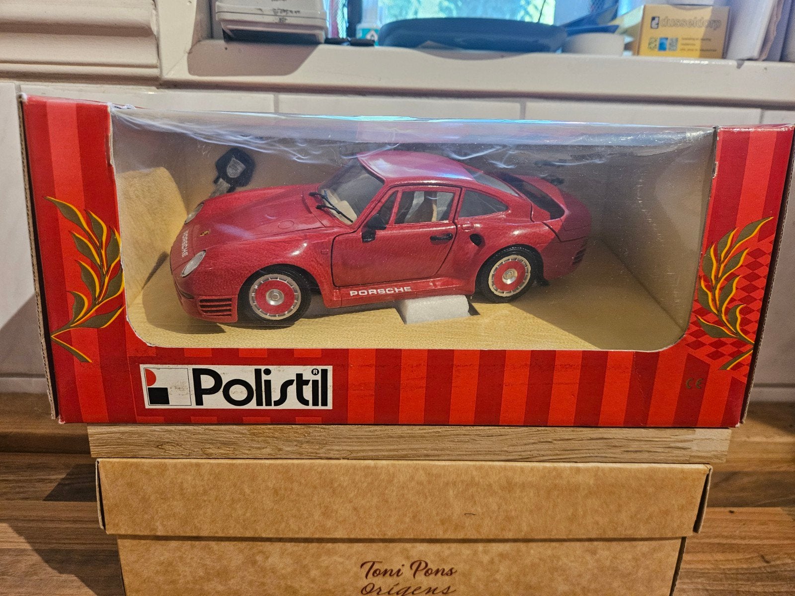 Polistil Tonka Porsche 959 met sleutel in OVP, Ophalen of Verzenden, Zo goed als nieuw, Overige merken