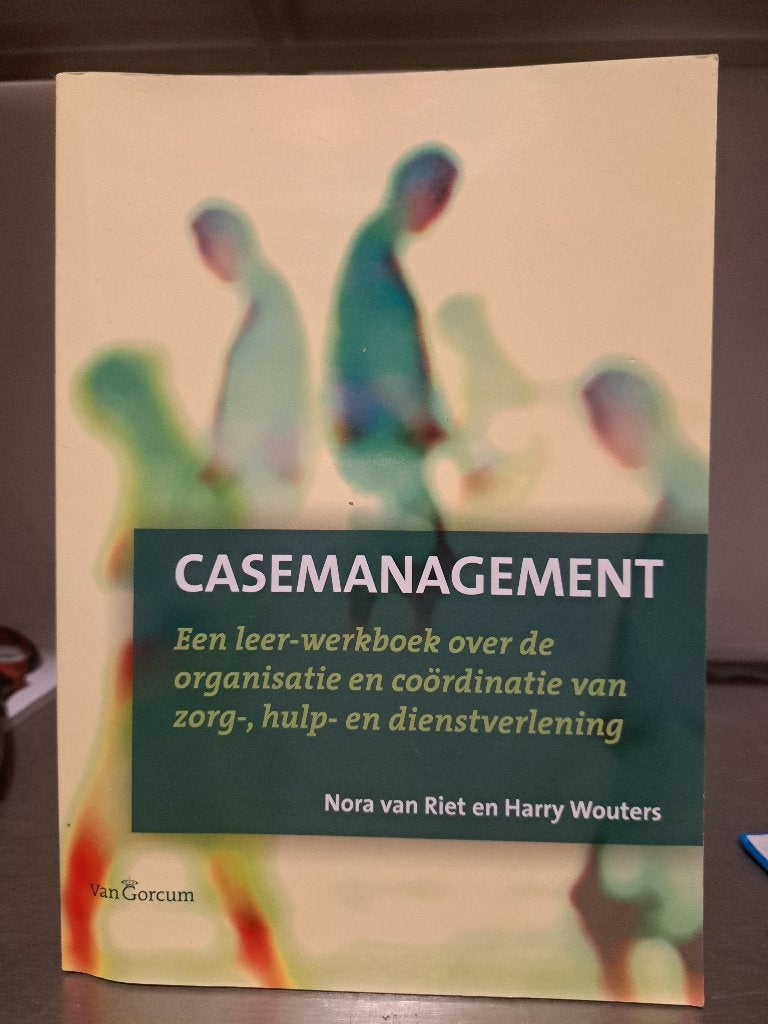 Casemanagement: Leer-werkboek zorg, hulp en dienstverlening, Zo goed als nieuw, Gamma, Nora van Riet en Harry Wouters, HBO
