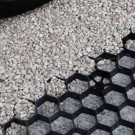 Grindplaten 120x80 met worteldoek voor drainage, Tuin en Terras, Grind, Keien en Split, Ophalen, Overige materialen, Wit, Overige typen