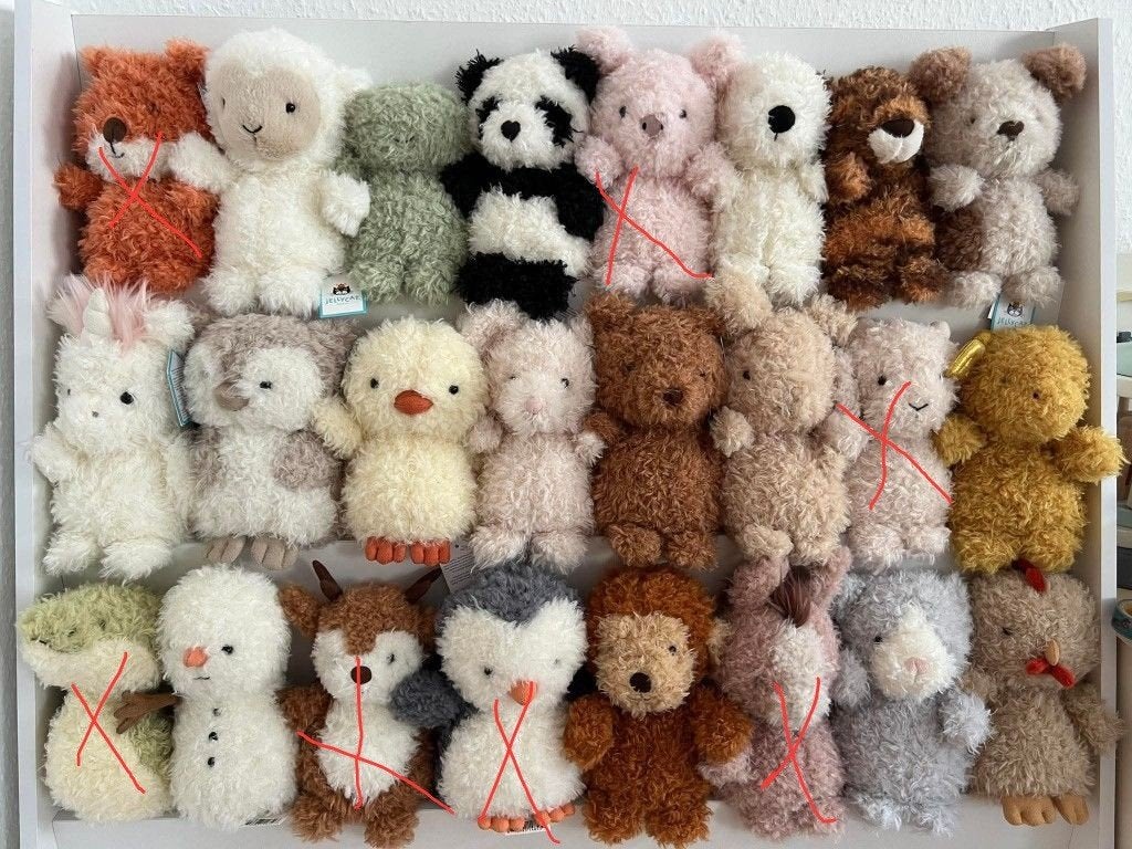jellycat littles gezocht, Verzamelen, Ophalen of Verzenden, Stoffen beer, Overige merken