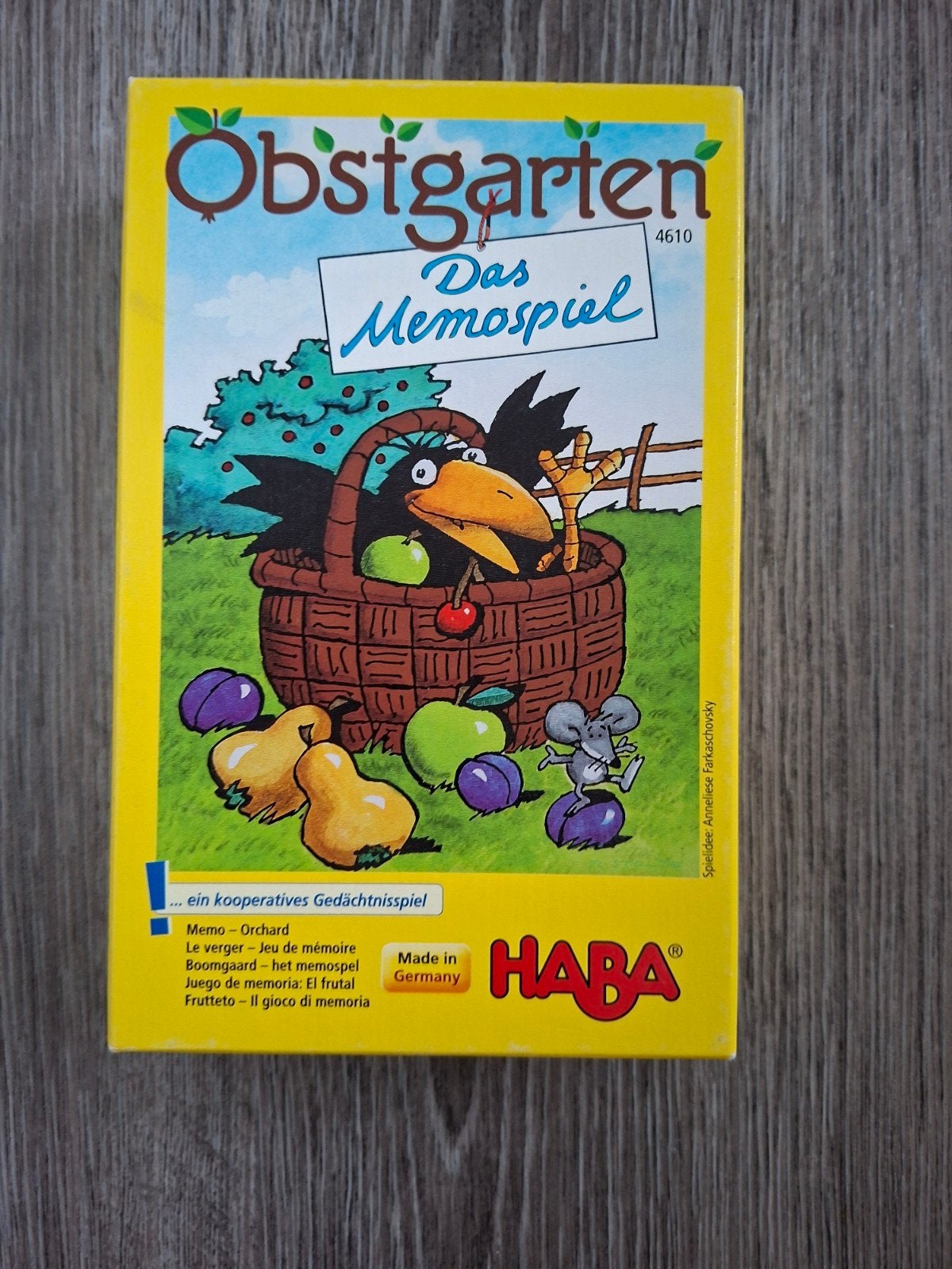 HABA Obstgarten Das Memospiel - Geheugen spel, Een of twee spelers, Ophalen of Verzenden, Gebruikt, HABA