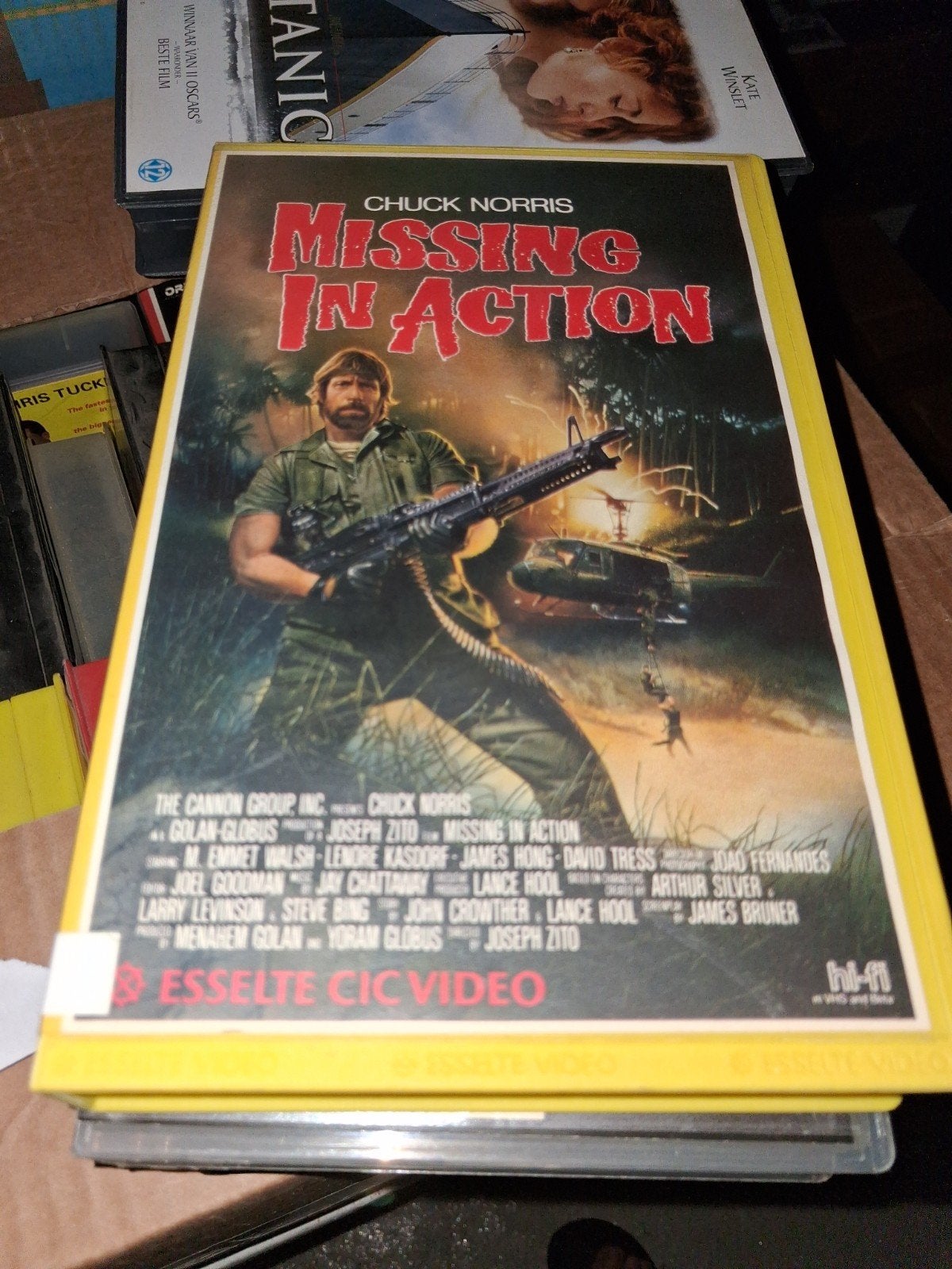 Vhs ex-rental  - Missing In Action, Cd's en Dvd's, VHS | Film, Vanaf 16 jaar, Ophalen of Verzenden, Gebruikt, Horror