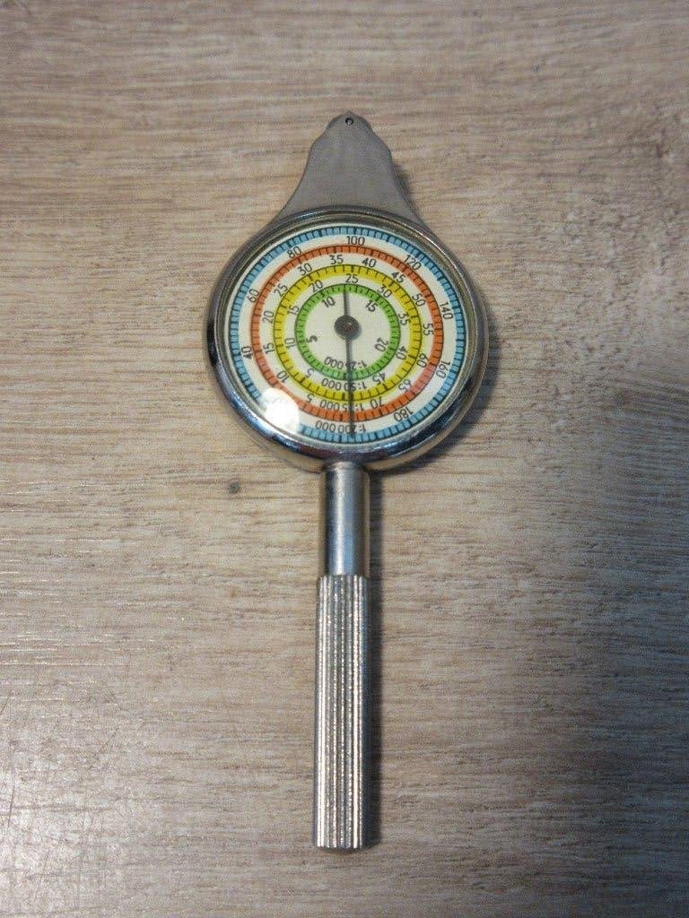 Vintage mechanische kaartmeter curvimeter opisometer, Ophalen of Verzenden