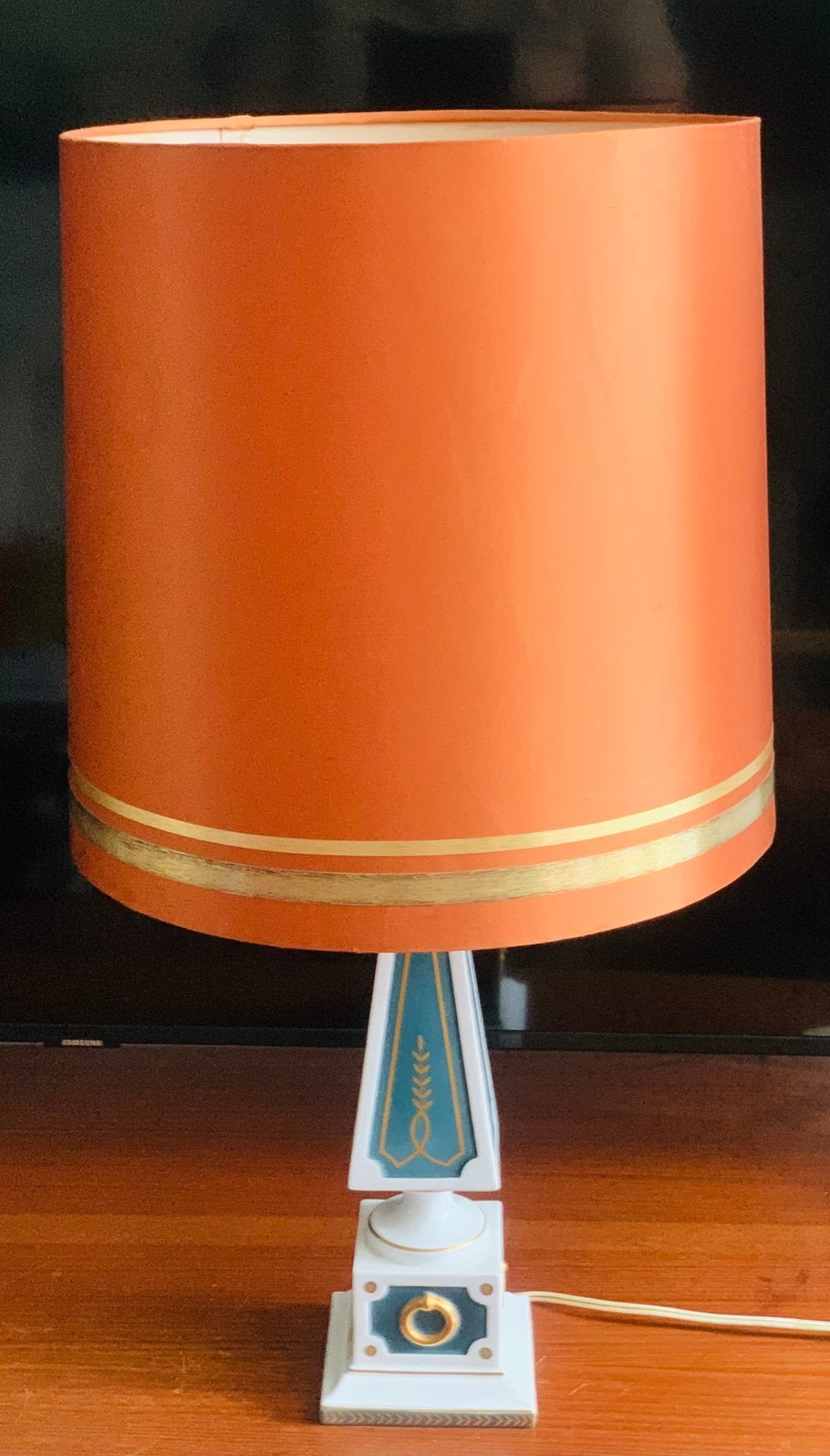 Vista Alegre Portuguese porcelain lampbase.   Vintage, Ophalen