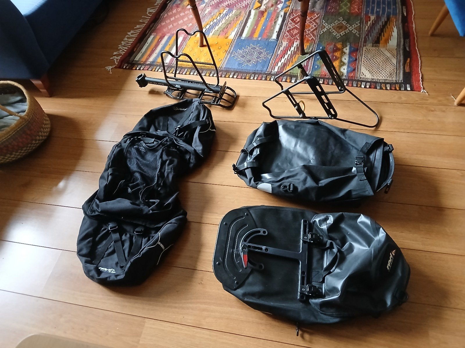 Fiets tassen + dragers reis/trekking, Ophalen of Verzenden, Gebruikt