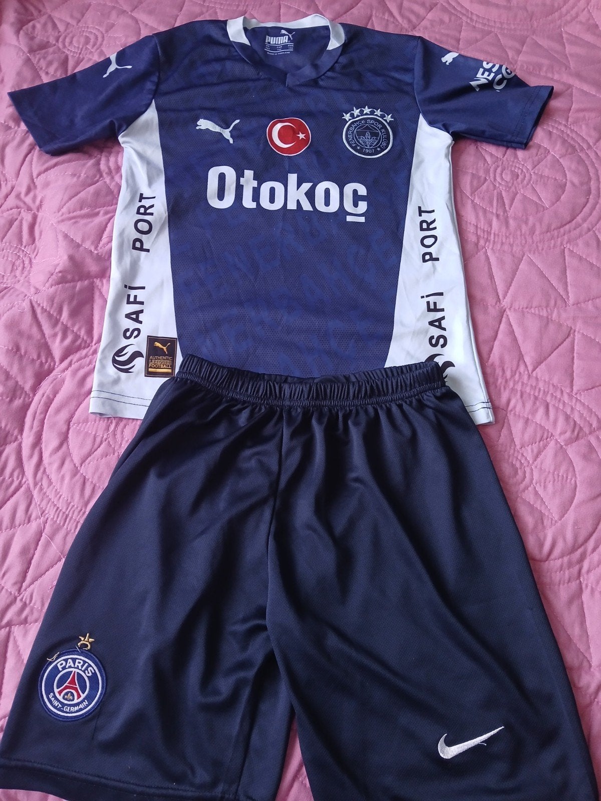 Puma Fenerbahçe Voetbaltenue Maat 152, Puma, Blauw, Overige maten, Ophalen of Verzenden