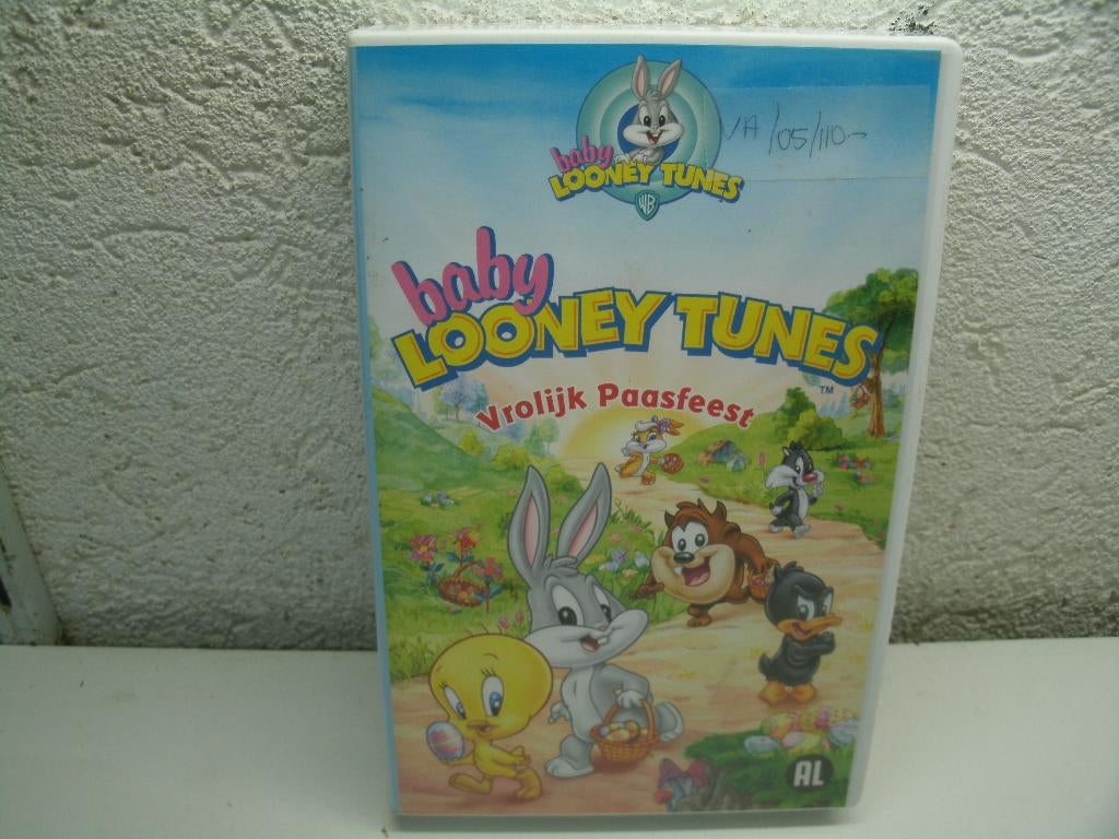 vhs 75a babij looney tunes vroijk paasfeest, Alle leeftijden, Ophalen of Verzenden, Zo goed als nieuw