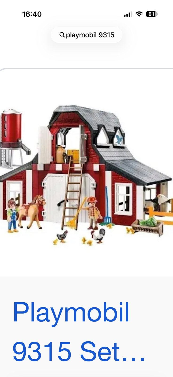 Playmobil 9315 Schuur met dieren silo en maaidorser, Ophalen of Verzenden, Zo goed als nieuw