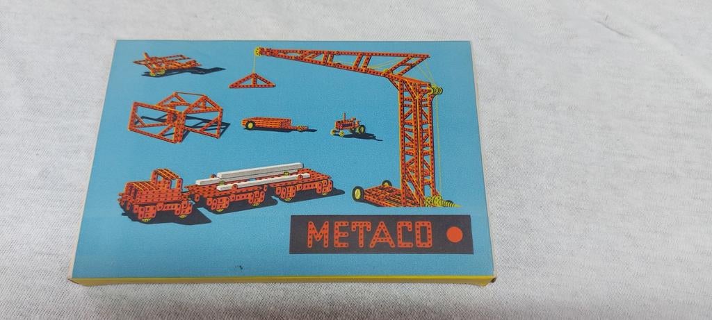 Vintage Metalo Bouwdoos - Constructiespeelgoed, Hobby en Vrije tijd, Modelbouw | Auto's en Voertuigen, Ophalen of Verzenden, Gebruikt