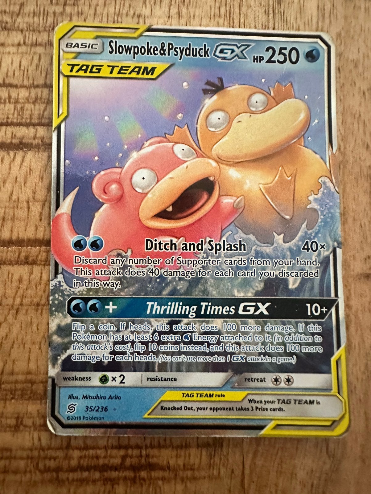Slowpoke & Psyduck GX Tag Team Unified Minds!, Ophalen of Verzenden, Gebruikt